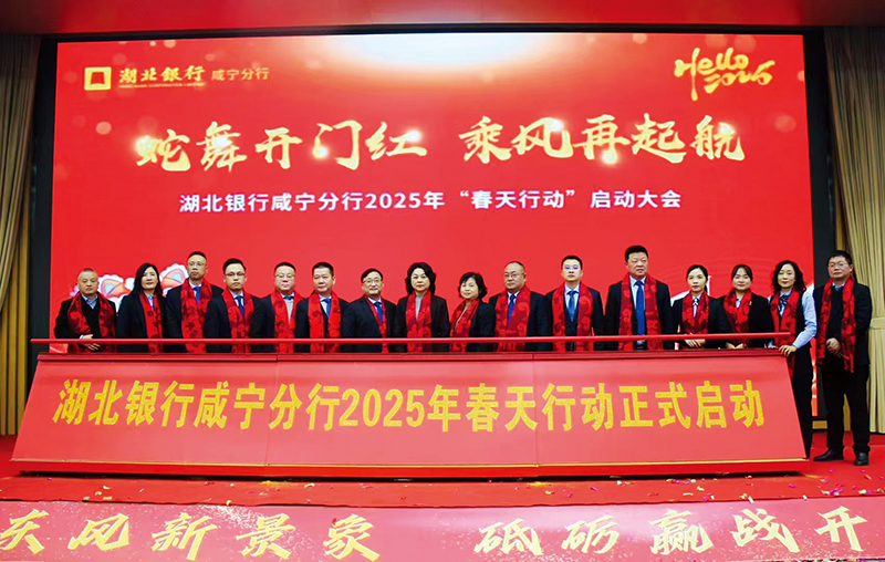 湖北银行咸宁分行召开2025年“春天行动”启动会