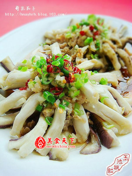 把茄子做成了花儿来吃-菊花茄子
