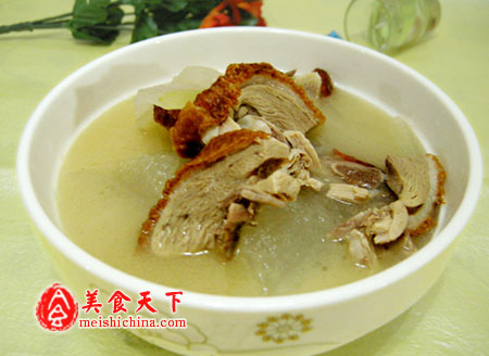 烤鸭冬瓜汤