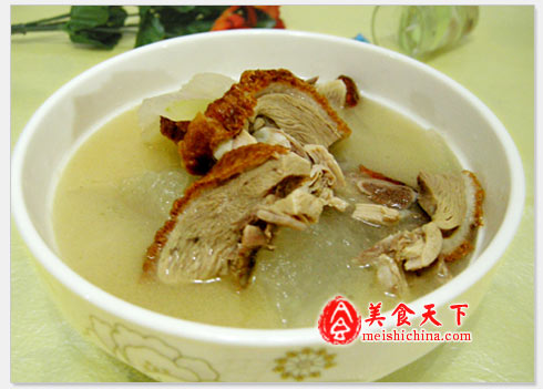 烤鸭冬瓜汤