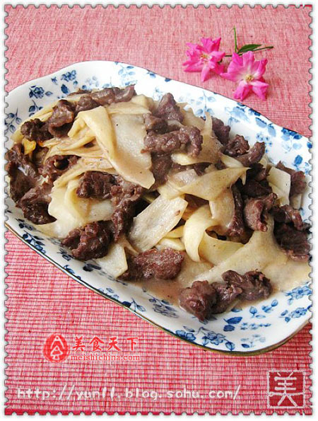 茭白炒牛肉