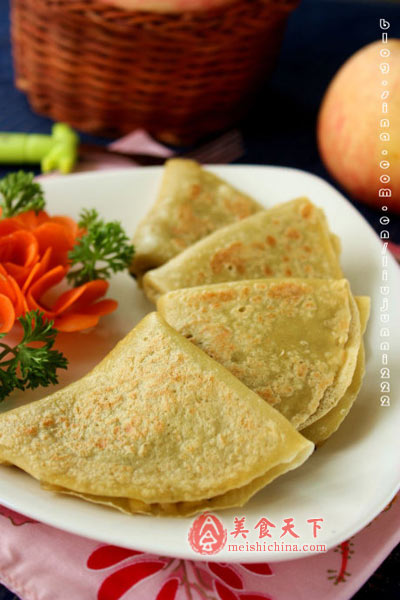 奶香苹果煎饼