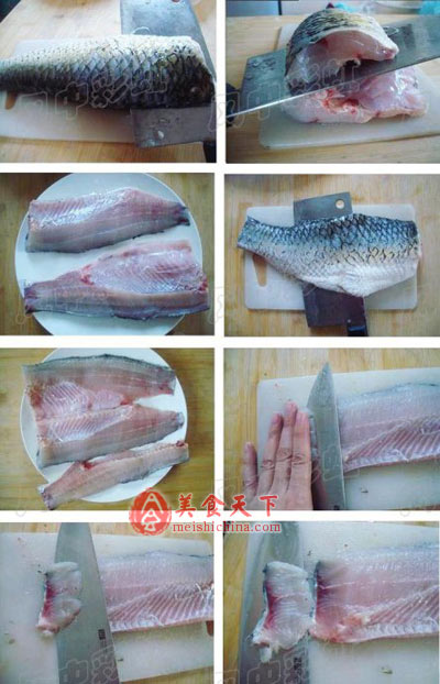 酸菜鱼（怎样片鱼片）
