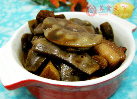 家常菜-扁豆炖肉