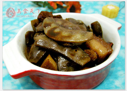 家常菜-扁豆炖肉