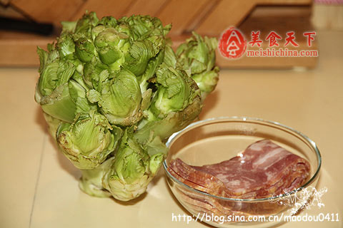培根炒儿菜