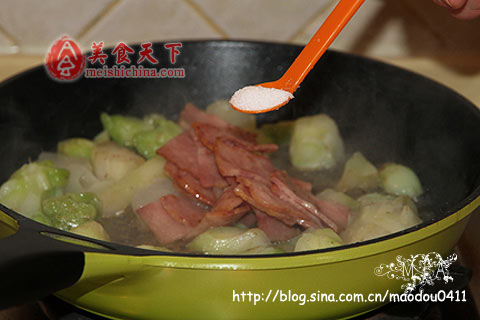 培根炒儿菜