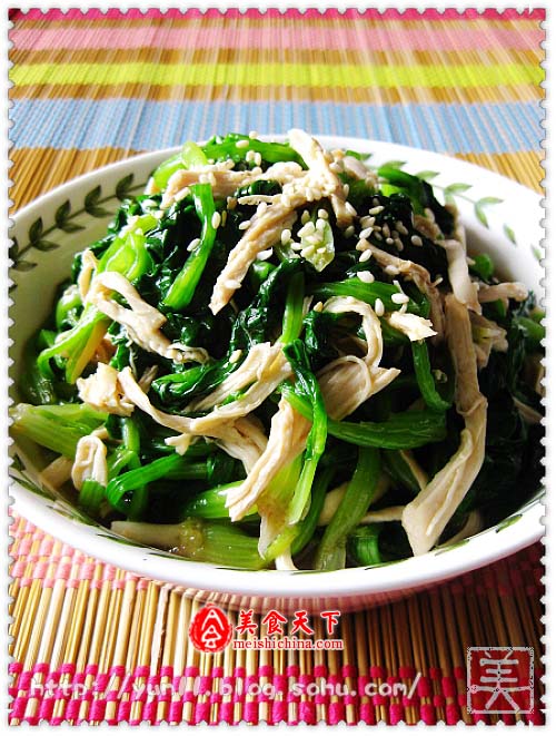 菠菜鸡丝