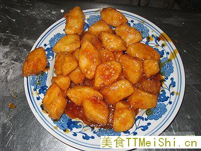 拔丝苹果制作图示